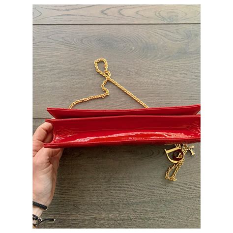 red dior clutch bag|christian dior foldable clutch.